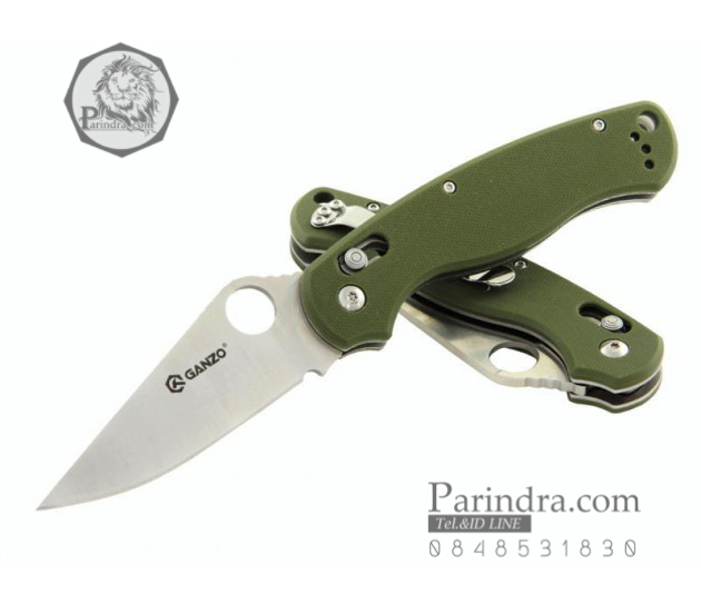 มีดพับ Ganzo รุ่น G729-GR สีเขียวทหารบก ของแท้ 100%