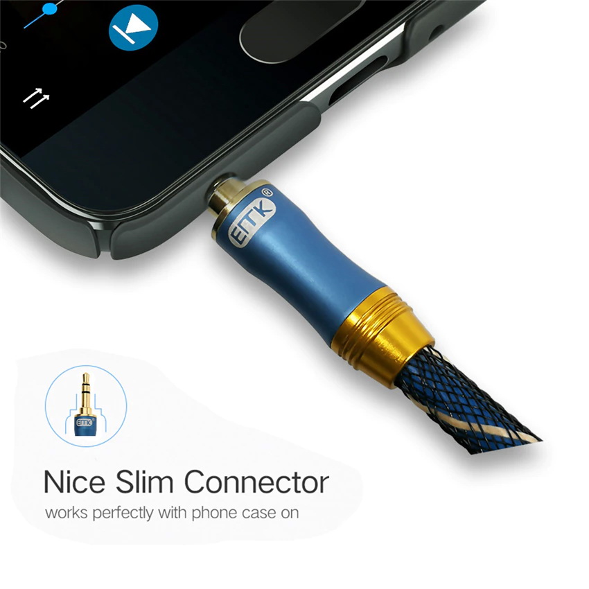 ขาย ERTK AUX L Plug 3.5mm to 3.5 mm สาย AUX เกรดพรีเมี่ยมหัวงอตั้งฉาก 1 ข้าง