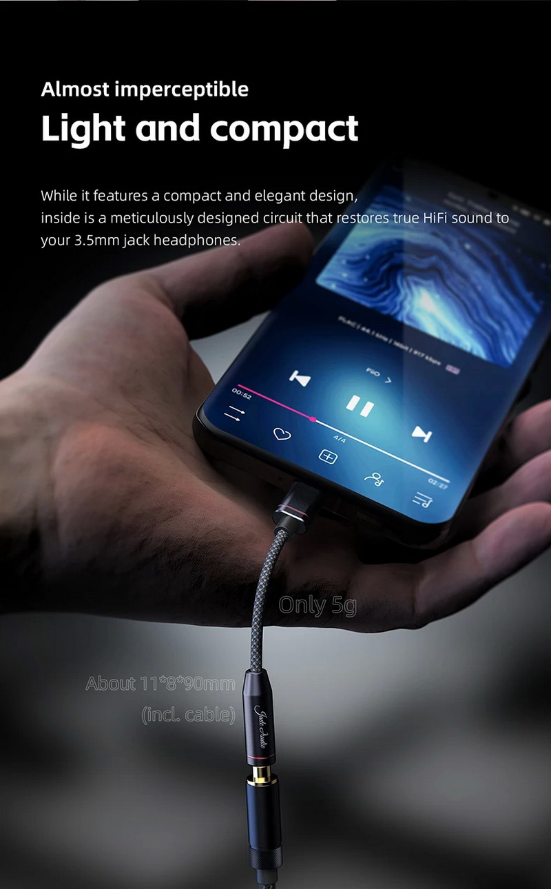 FiiO JadeAudioJA11 DAC/AMP หางหนู รองรับ 32bit/384kHz, DSD128, Hi-Res ประกันศูนย์ไทย