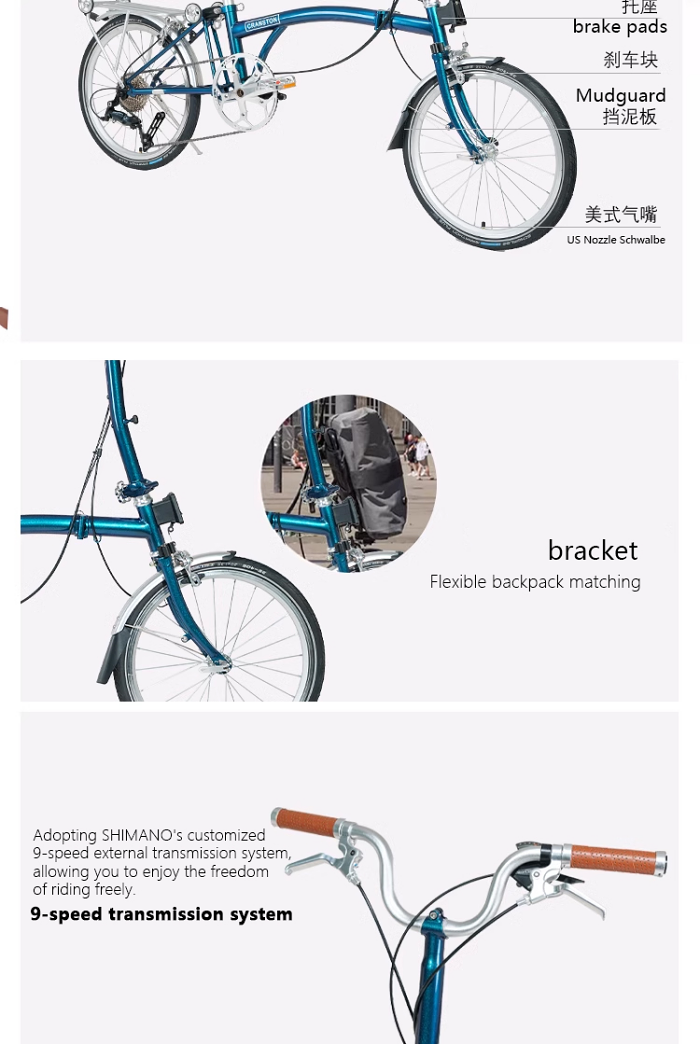 CRANSTON R9 MAX RETRO PREMIUM FOLDING BIKE 16 นิ้ว 2025 — จักรยานพับพรีเมียมสไตล์วินเทจ น้ำหนักเบา ทนทาน ใช้งานได้ทุกวัน!
