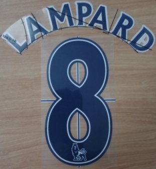ชุดชื่อและเบอร์ติดเสื้อฟุตบอล #8 แลมพาร์ด สโมสรเชลซี (ชุดเยือน EPL 2007/13) PLAYER SIZE ใหม่ / #8 LAMPARD CHELSEA Football Club (Away EPL 2007/13) PLAYER SIZE Name and Number Set NEW
