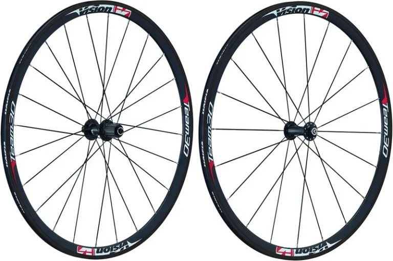 ล้อเสือหมอบ VISION,VT-300 TEAM 30 WHEEL SET , ALLOY 20HX24H, SHIMANO.BLACK, PB0920078BOA ขอบงัด