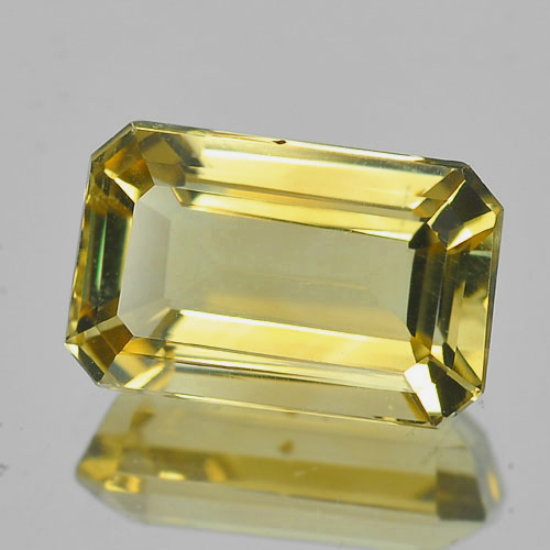 พลอยซิทรินสีเหลือง 5.20 กะรัตทรงสี่เหลี่ยม