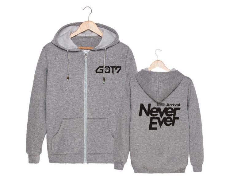เสื้อฮู้ดซิปหน้า (Hoodie) GOT7 - Never Ever