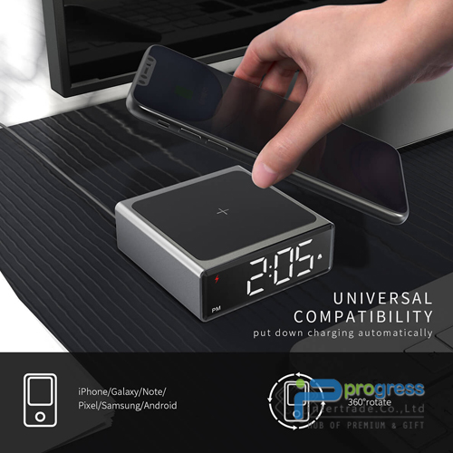 Wireless Charger Alarm Clock YGH 5244