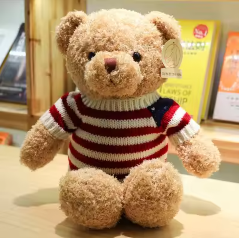 ตุ๊กตาหมียืน ขนหนู (อัดเสียง) ขนาด 30 ซม. (12 นิ้ว)