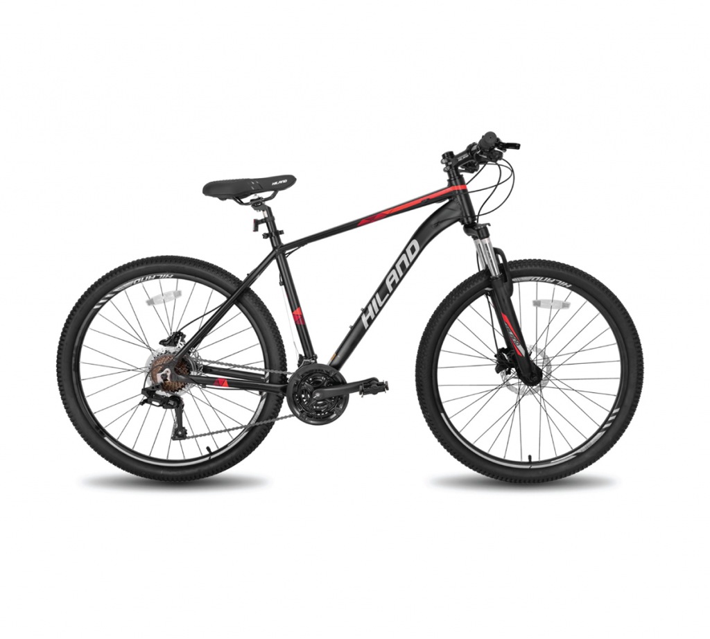 จักรยานเสือภูเขา HILAND 27.5 DISC B L-TWOO 27 SPD Black/Red 2021