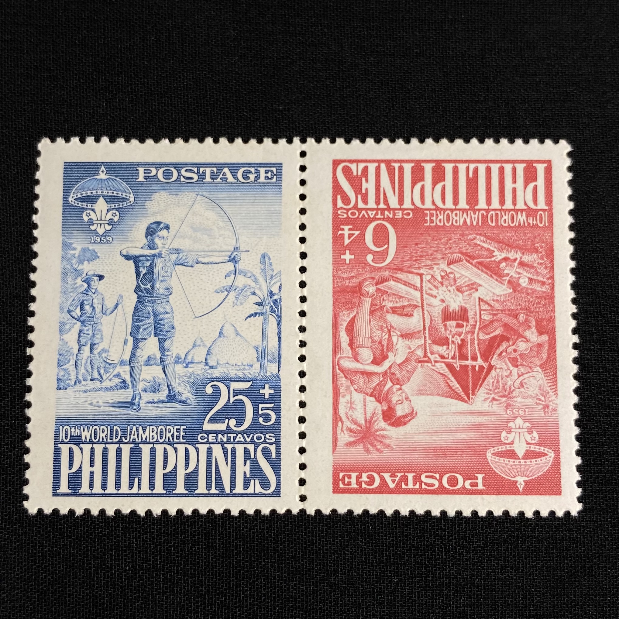 แสตมป์ฟิลิปปินส์ ชุด ลูกเสือโลก #B11A Boy Scout World Jamboree ปี 1959 - PHILIPPINES