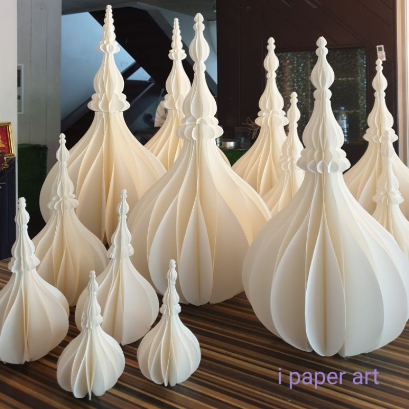 พุ่มเรืองแสง สินค้าไทย งานปราณีต | พุ่มโคมไฟ พุ่ม LED ทำพุมเงินพุ่มทอง