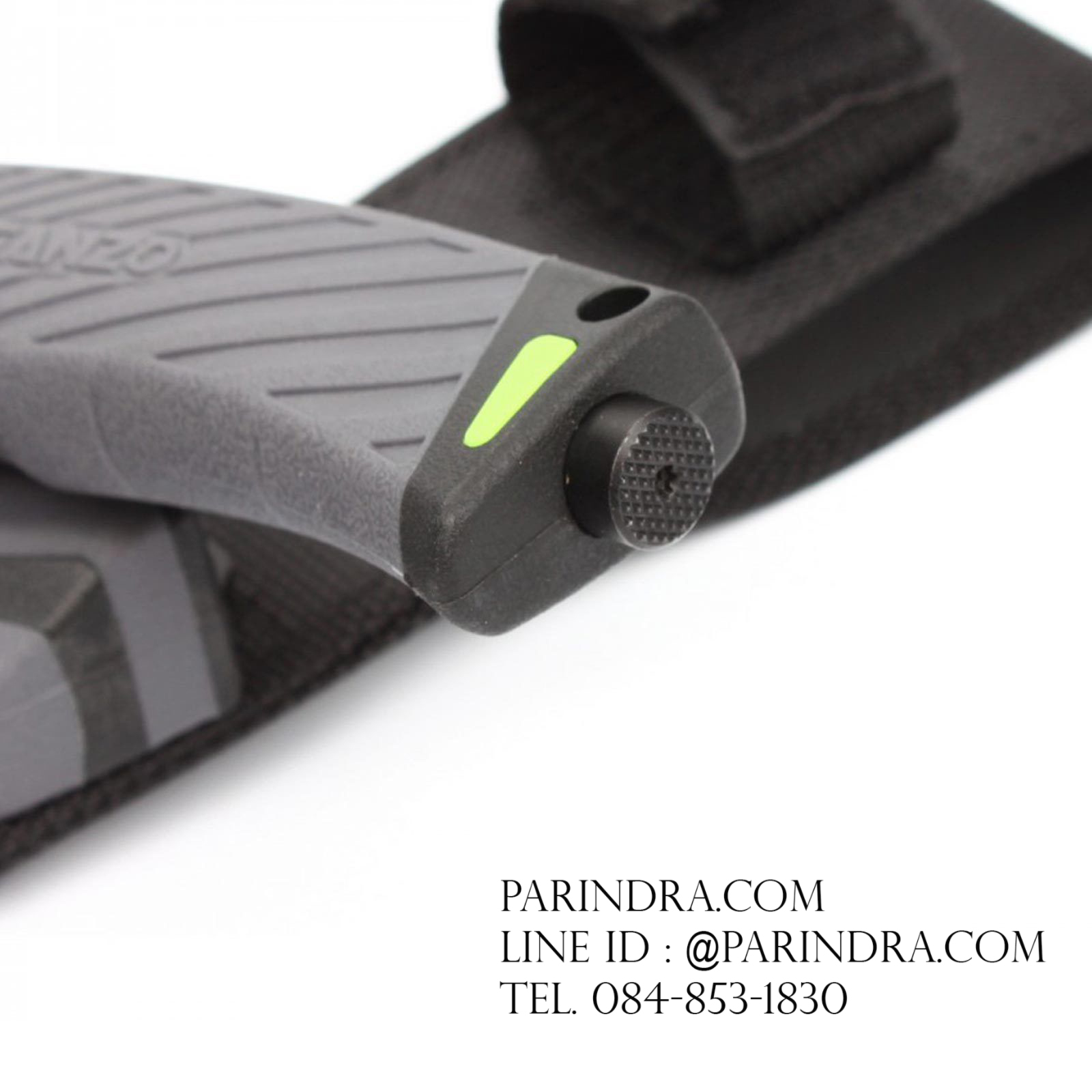 มีดใบตายเดินป่า Ganzo กานโซ่ รุ่น G-803 GY สีดำตัดเทา รุ่นใหม่ ของแท้ 100%