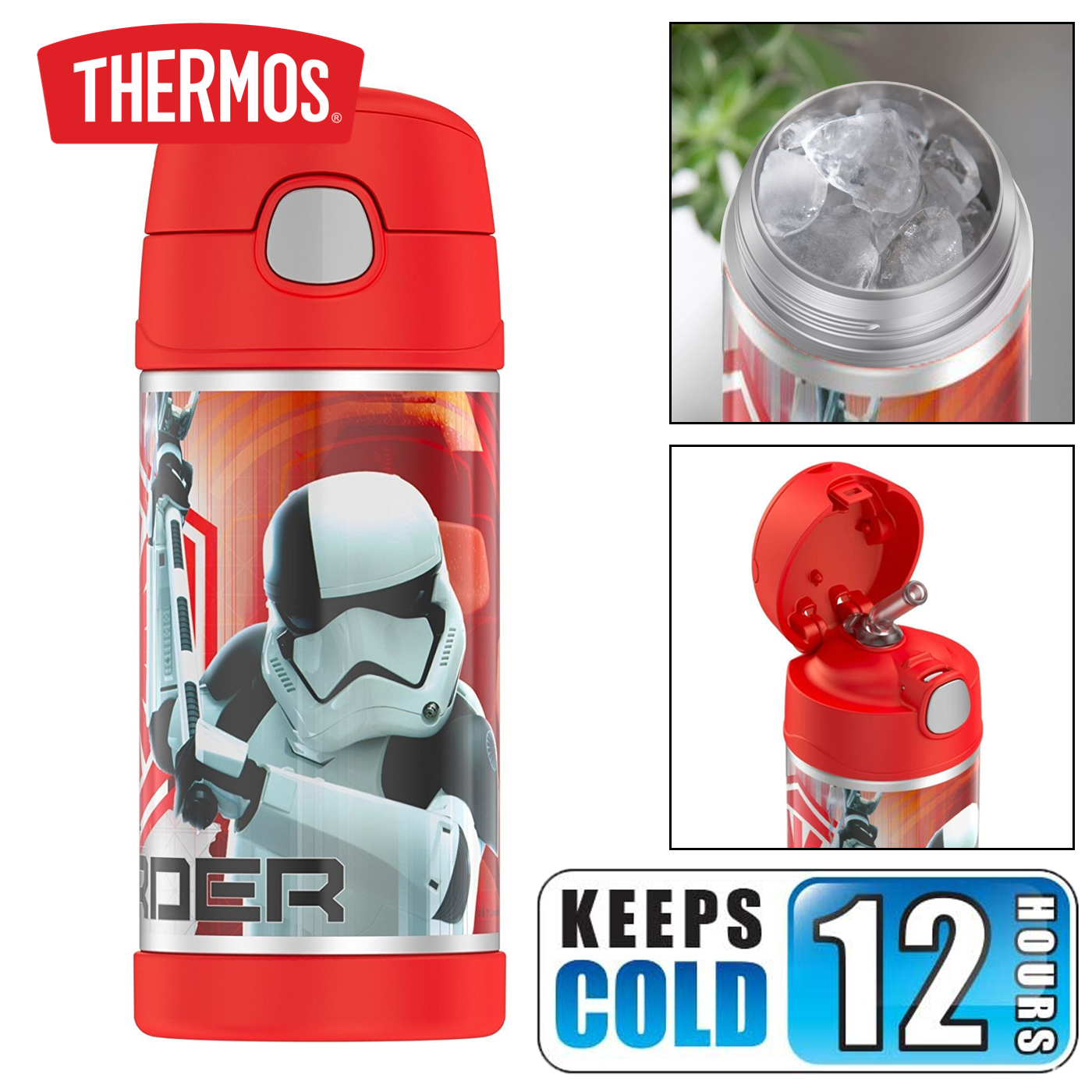 กระติกน้ำเก็บความเย็น Thermos Funtainer Vacuum Insulated Stainless Steel Bottle