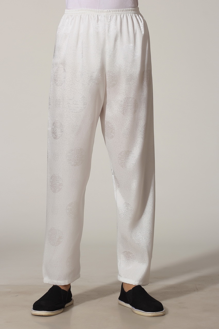 Pre-order ชุดจีน ชาย เสื้อพร้อมกางเกง สีขาว