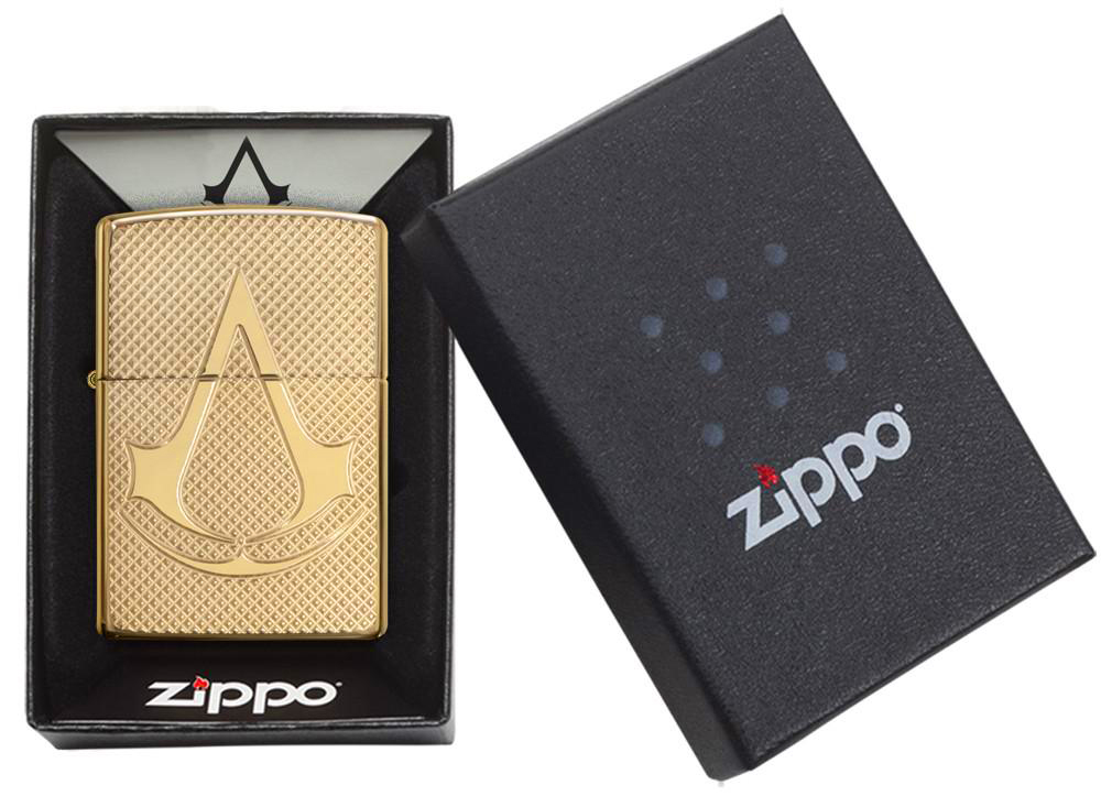 ไฟแช็คซิปโป้แท้ Zippo 29519 Assassin's Creed Armor Case Brass ของแท้ 100%