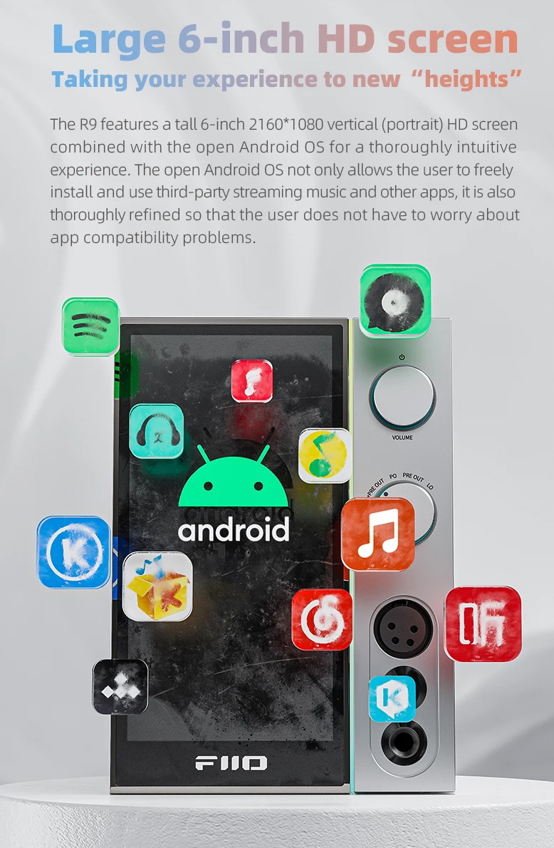 FiiO R9 เครื่องเล่นเพลงสตรีมมิ่งตั้งโต๊ะ DAP+DAC+AMP ครบจบในตัว รองรับ MQA, Roon Ready ประกันศูนย์ไทย