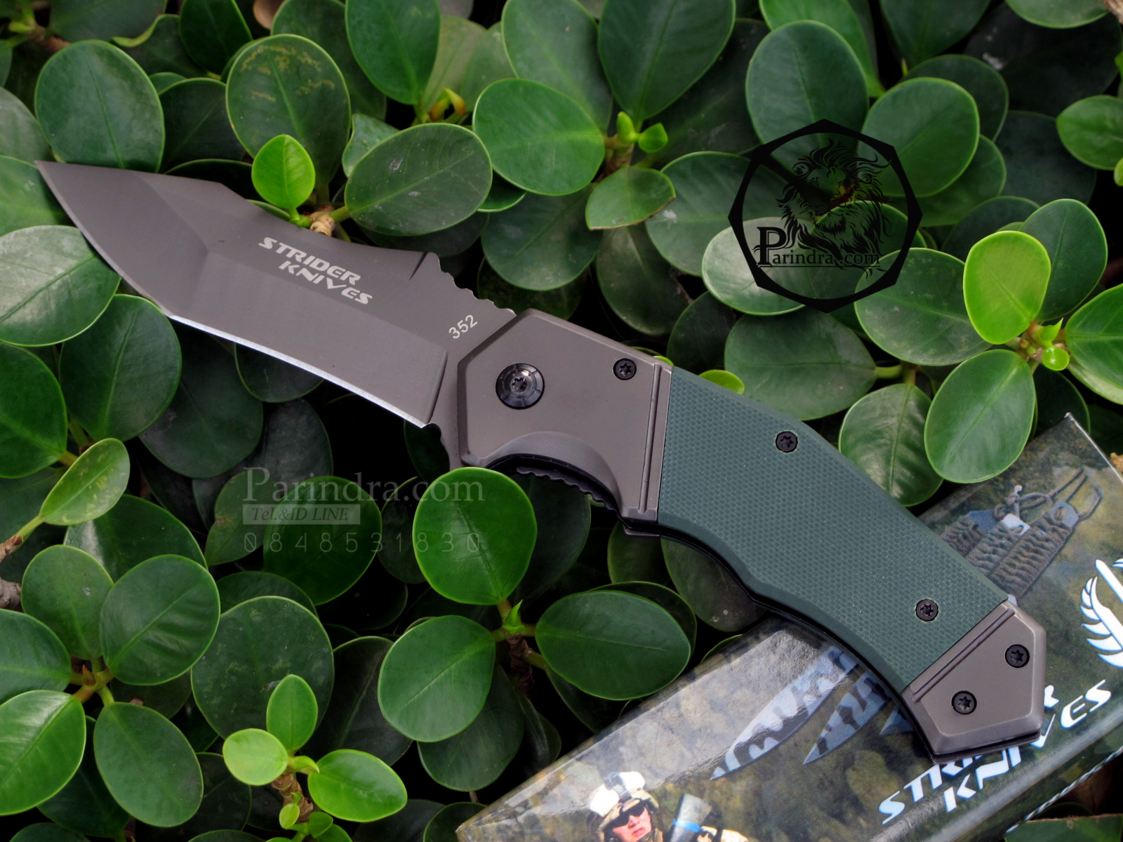 มีดพับ STRIDER รุ่น 352 Green Beret ด้ามลายเขียวทหาร (OEM)