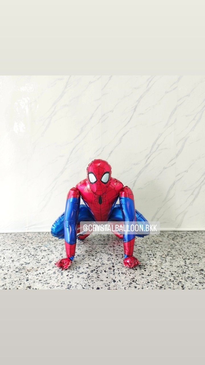 ลูกโป่งฟอยล์ตกแต่ง วันเกิดเด็ก ฟอยล์ Spider Man 4D 1 ชิ้น พร้อมตกแต่ง สามารถเปลี่ยนฟอยล์ตกแต่งได้