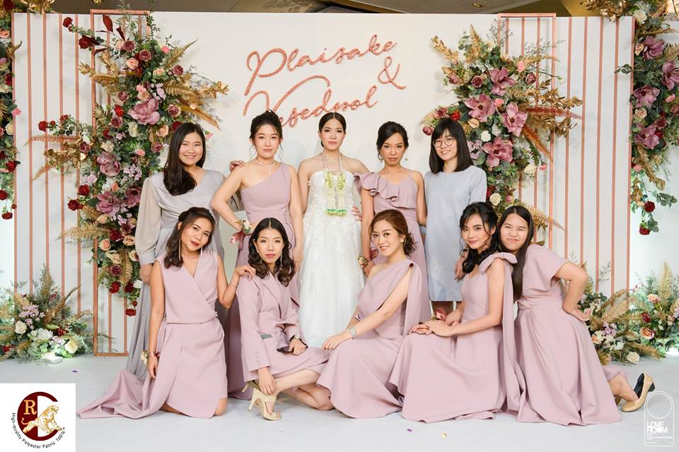 ชุดเพื่อนเจ้าสาว spandex 350 เบอร์ 24