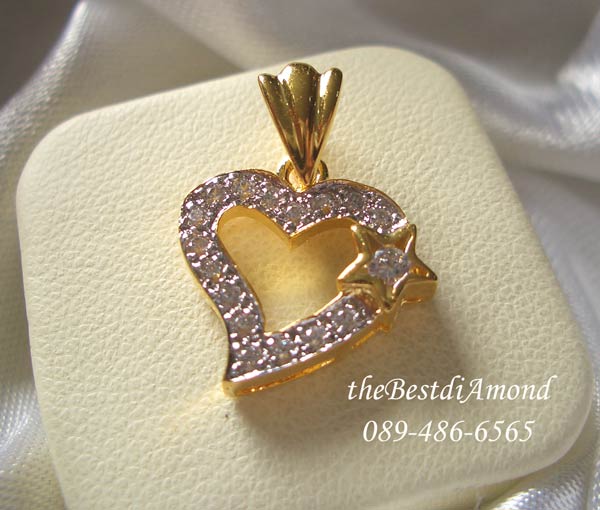 BP907 +++จี้หัวใจประดับดาว+++จี้แสนเก๋ ดูโฉบเฉี่ยวทันสมัย ใส่ได้ทุกโอกาส ไม่มีตกยุคเลยค่ะ งานเรียบร้อยเหมือนจริงมากๆๆๆ+++