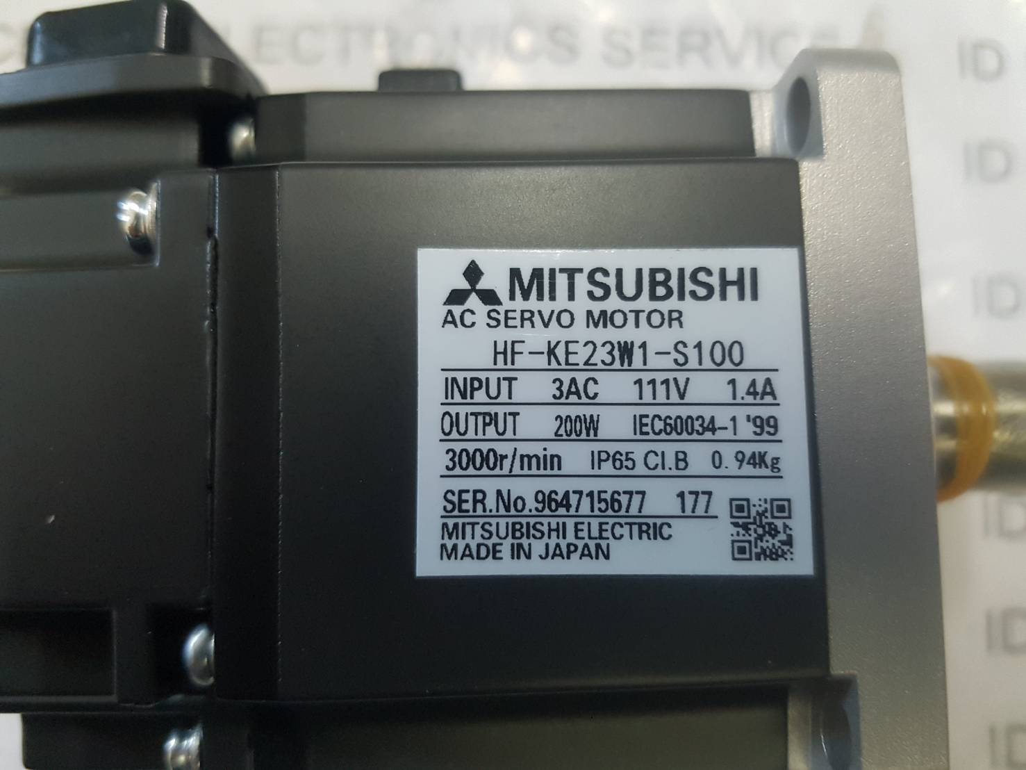 HF-KE23W1-S100 SERVO MOTOR “ MITSUBISHI ”