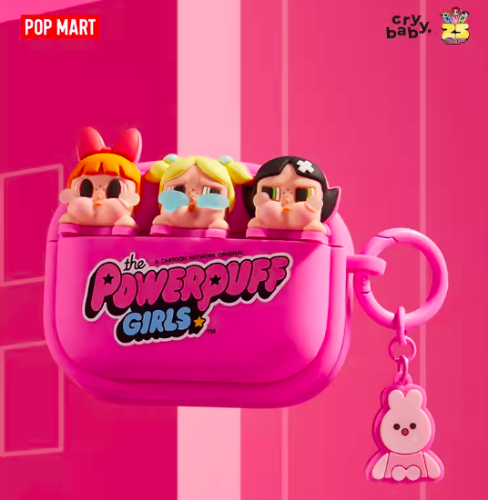 PRE. POPMART CRYBABY x เคสหูฟัง Powerpuff Girls Airpods Pro ของแท้ 100% นำเข้า 14 -25 วัน