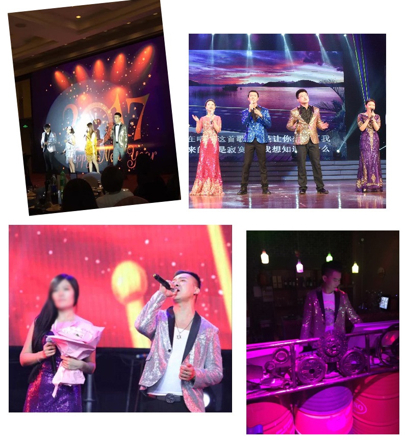 Pre-order เสื้อสูทชาย สูทแฟชั่น สูทกลิตเตอร์ สีเงิน