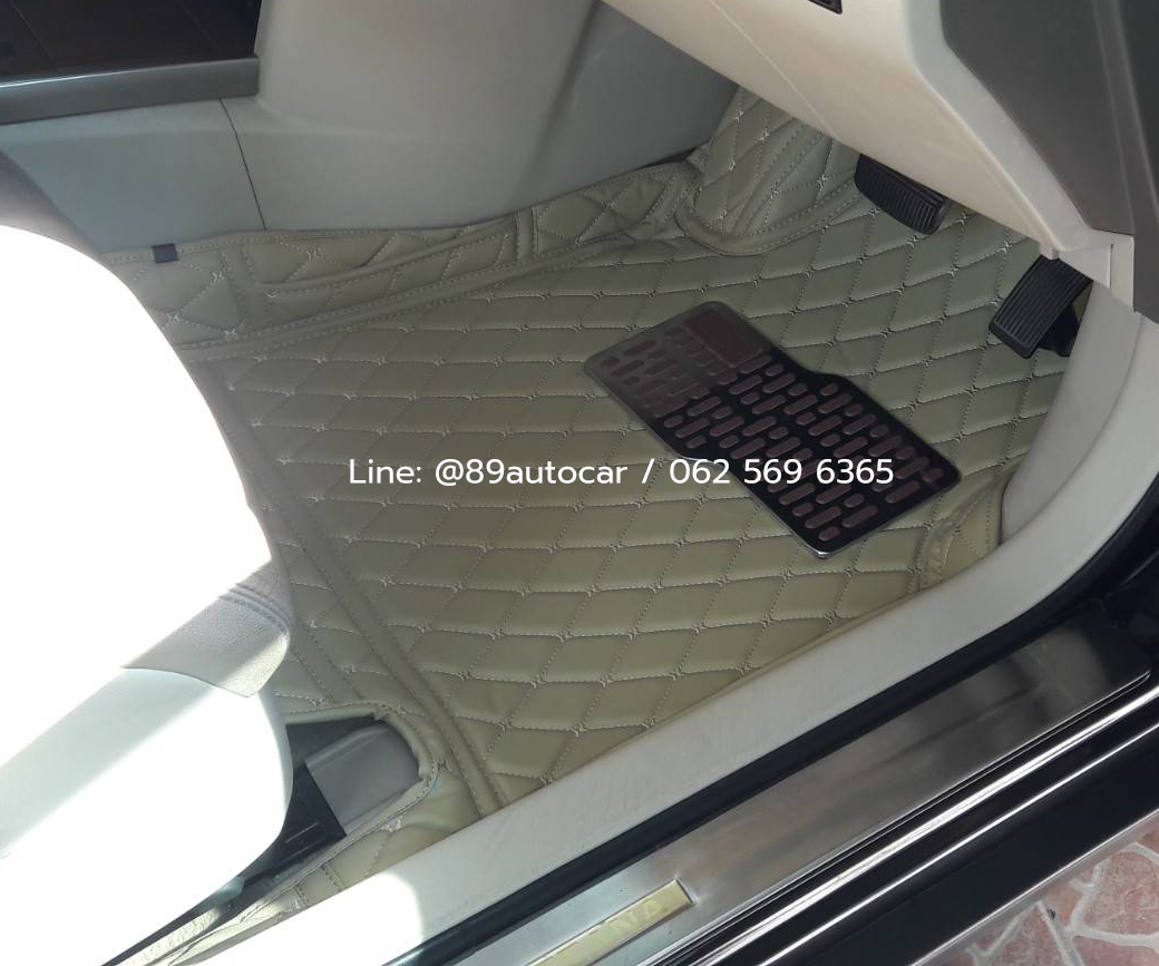 พรมรถยนต์ Nissan Teana 2005 ปูพรม6D สีครีมด้ายครีม