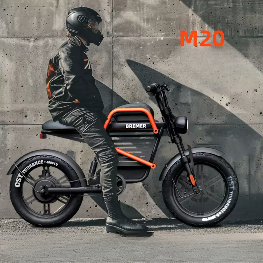 Bremer M20 จักรยานไฟฟ้า 2025 | รุ่นเรโทร 48V 400W | แบตฯ 18.2A วิ่งได้ 140 กม.