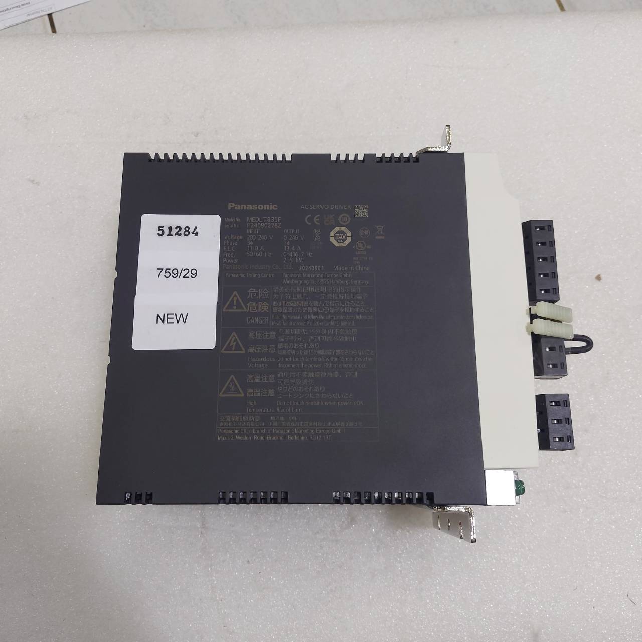 MEDLT83SF SERVO DRIVE " PANASONIC "