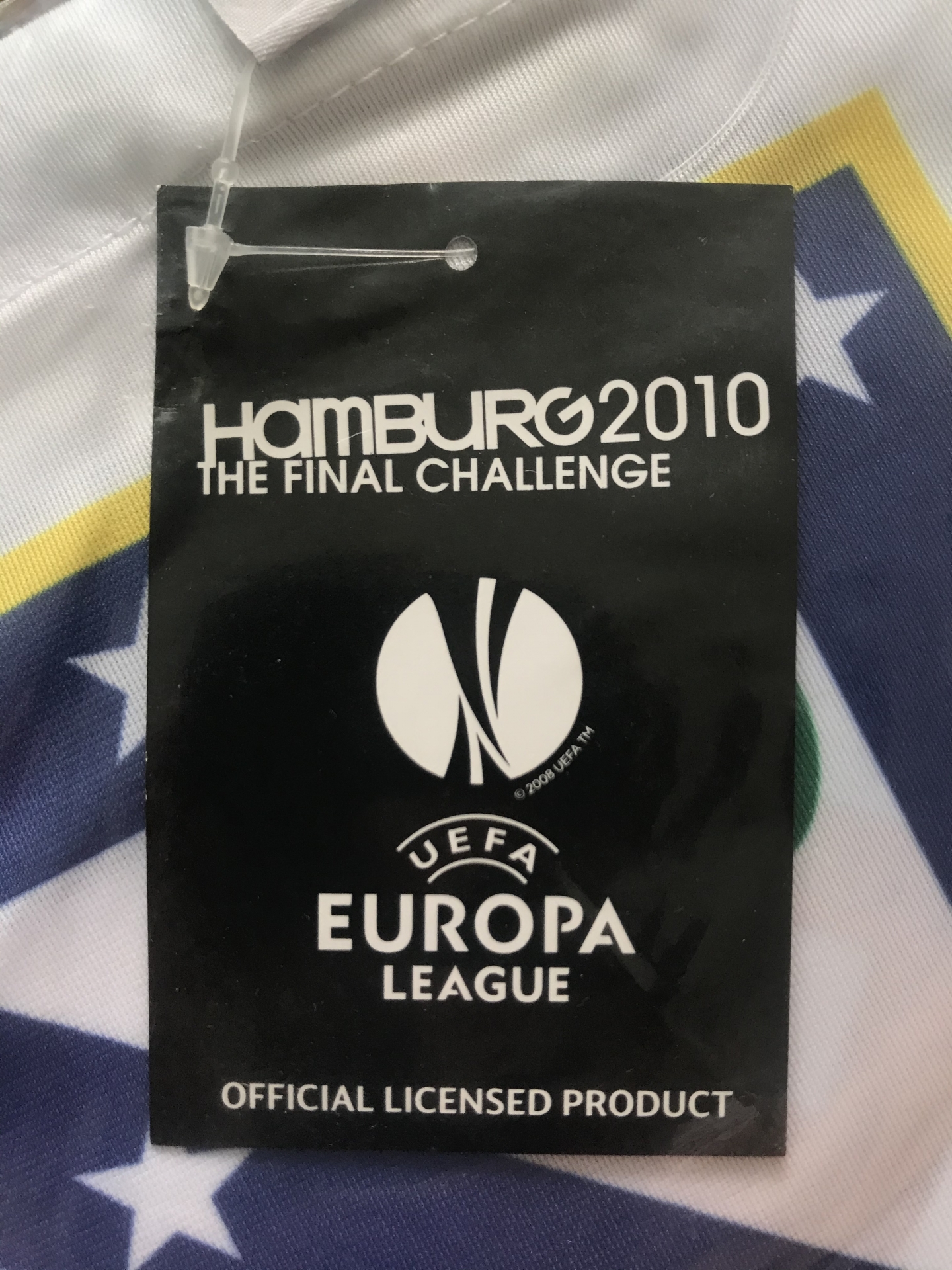 ธง ฟุตบอล สโมสรฟูแล่ม - HAMBURG 2010 THE FINAL CHALLENGE ใหม่ / FULHAM Football Club Flag - HAMBURG 2010 THE FINAL CHALLENGE NEW
