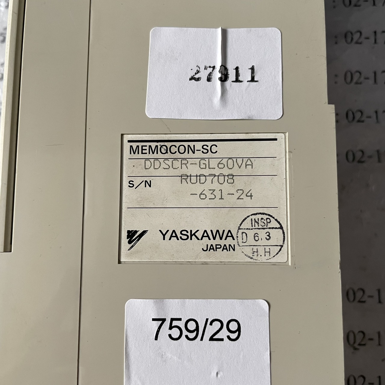 DDSCR-GL60VA PLC " YASKAWA "