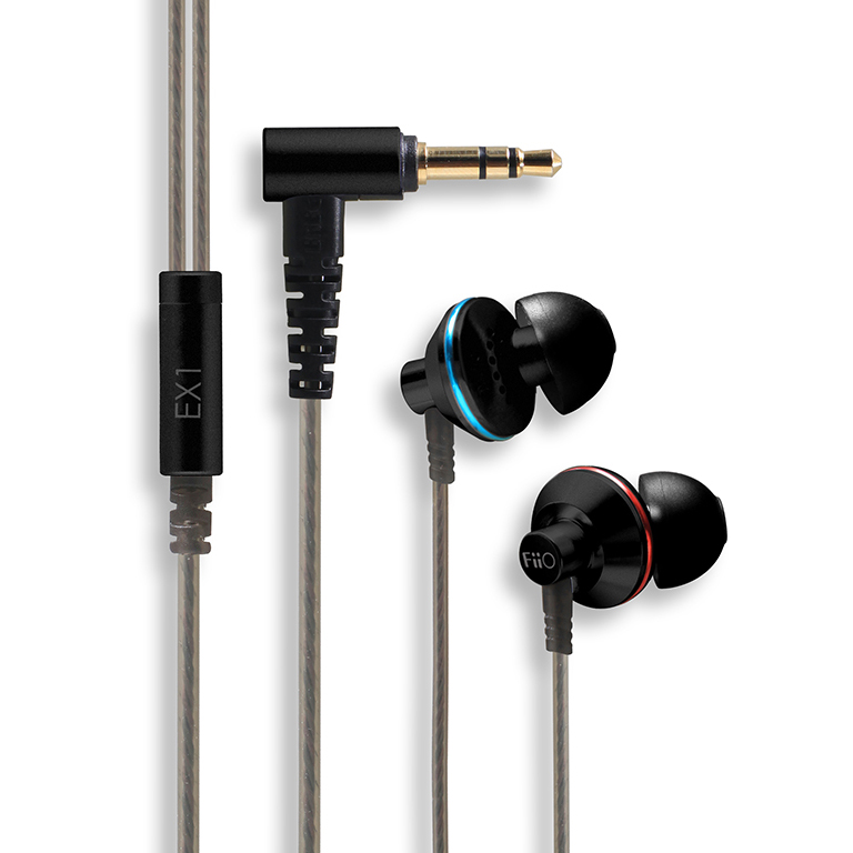 ขาย หูฟังอินเอียร์ FiiO EX1 Black มาพร้อมกับเทคโนโลยีTitanium nanoclass (สีดำ)