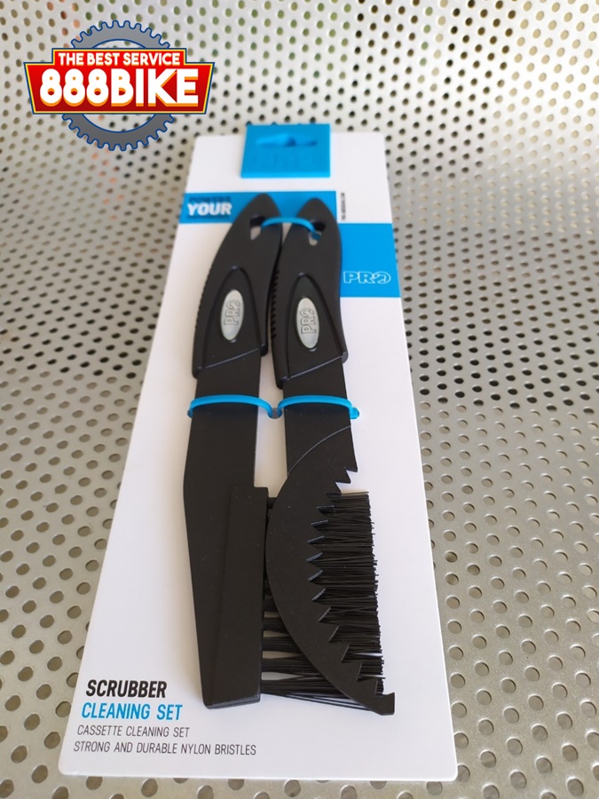 PRO SCRUBBER CASSETTE CHAINRING CLEANER ชุดเครื่องมือทำความสะอาดชุดสเตอร์จักรยาน, PR100335