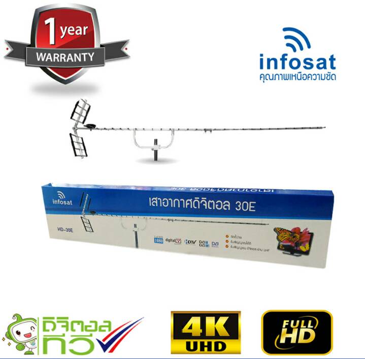 infosat Digital TV Antenna 30E เสาอากาศระบบดิจิตอลทีวี 30E
