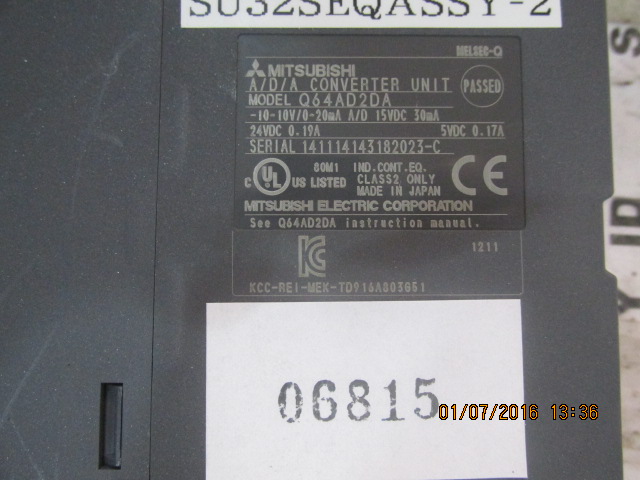 Q64AD PLC " MITSUBISHI "