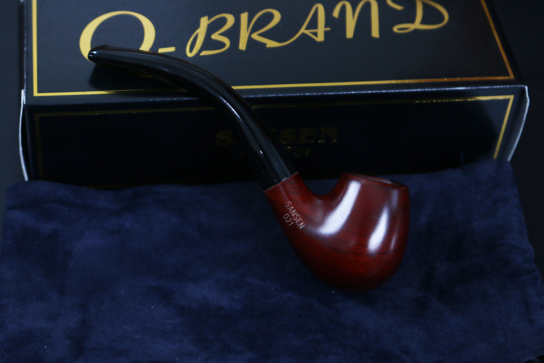 ไปป์ Q Brand Pipe ไม้แท้ ทรงสวย #Sansen 021