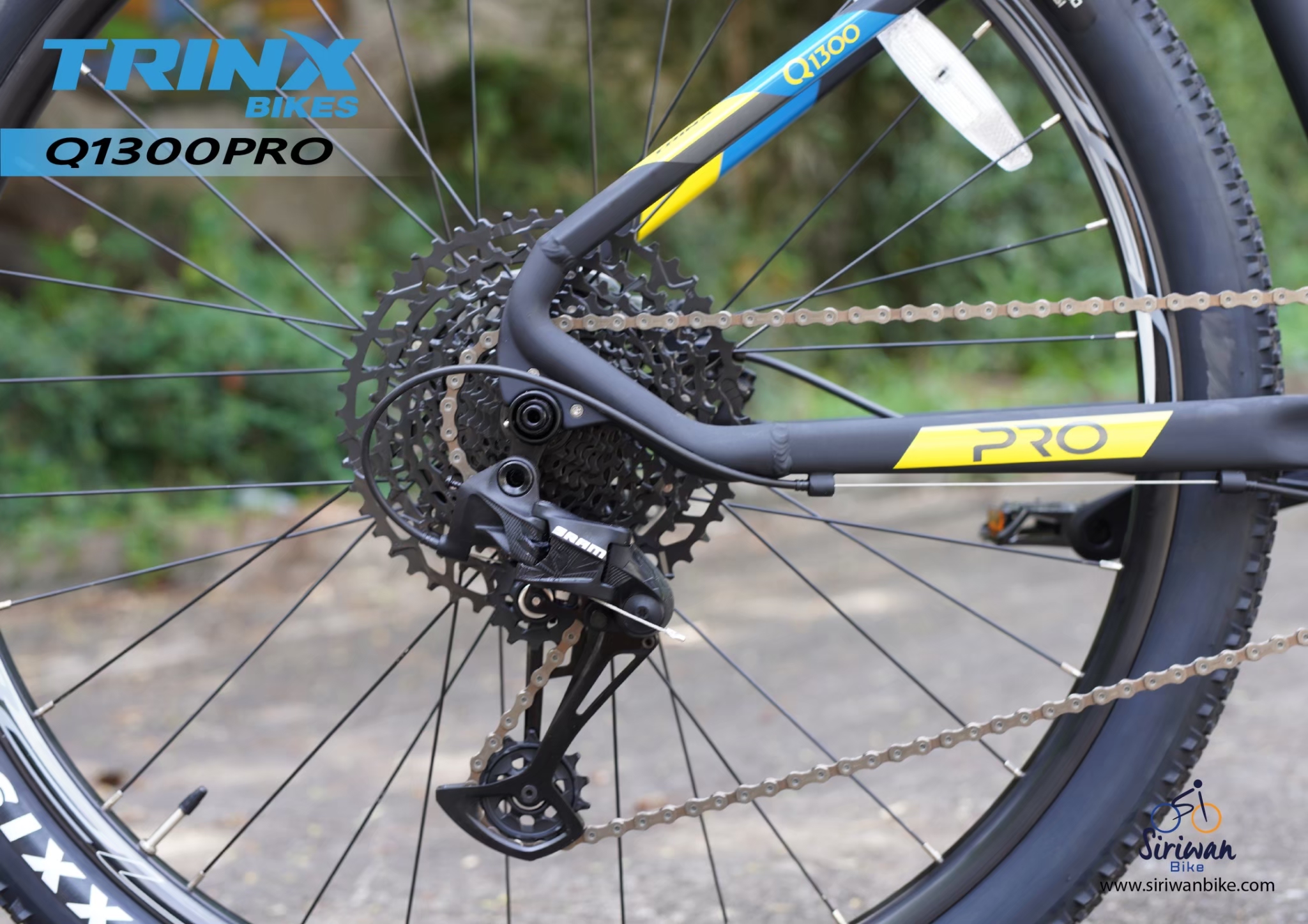 จักรยานเสือภูเขา TRINX Q1300 PRO 29ER SRAM SX 1*12 SPEEDS, 29ER, TRINX MY2021