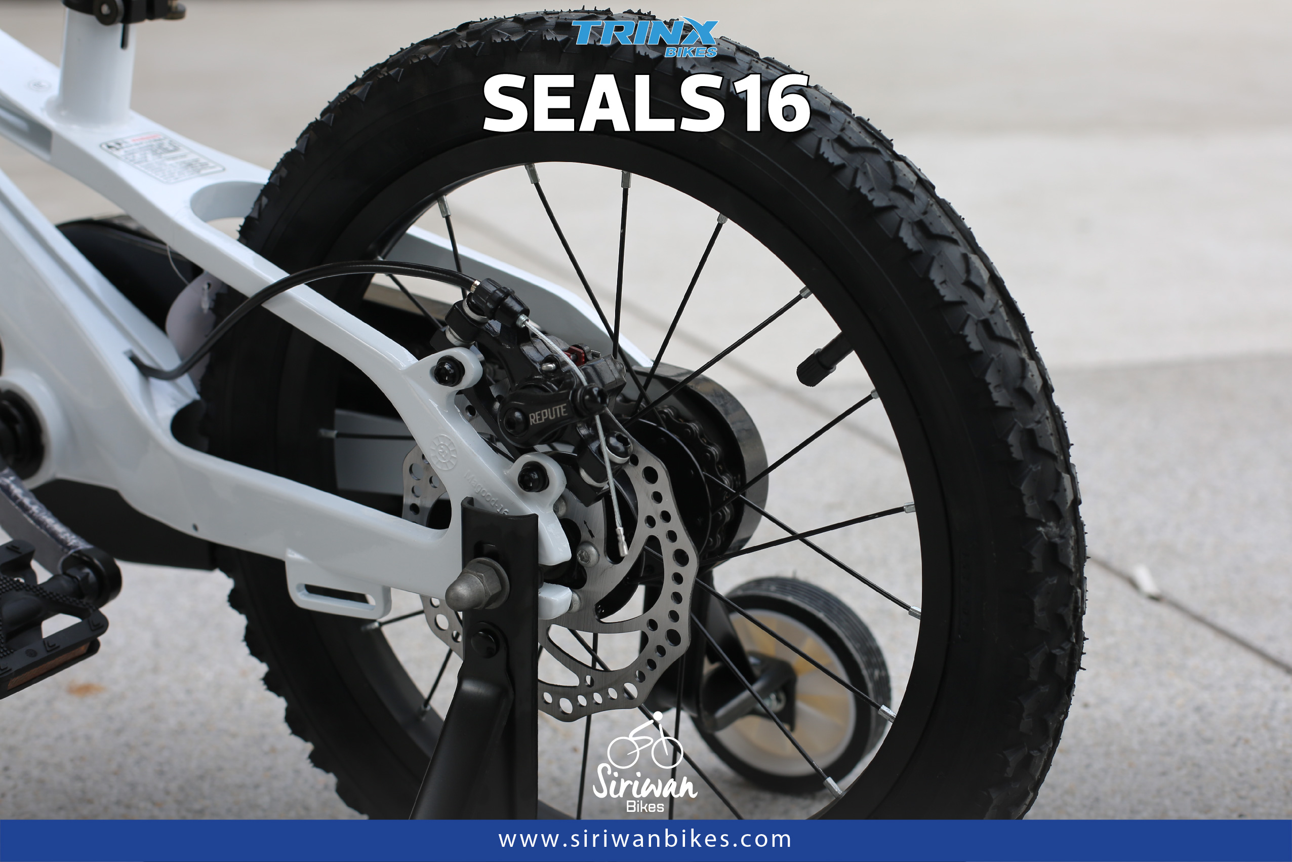 จักรยานเสือภูเขาเด็ก TRINX SEALS 16D เฟรมแมกนีเซียม (ดิสก์สาย) 16 นิ้ว 2023