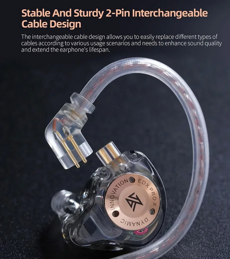 KZ EDX PRO X หูฟัง Iems ไดรเวอร์ไดนามิกซูเปอร์ลิเนียร์ ประสิทธิภาพเสียงที่โดดเด่น ประกันศูนย์ไทย