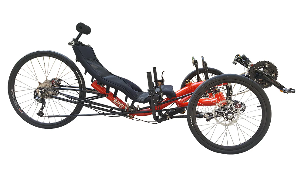 จักรยานนอนปั่น MOTRIKE 326 | TrikExplor 3 Wheel Touring Recumbent Bike | Shimano 3x9 Speed | อลูมิเนียมเฟรม 6061 T6 | รองรับผู้ขี่สูง 165–200 ซม.