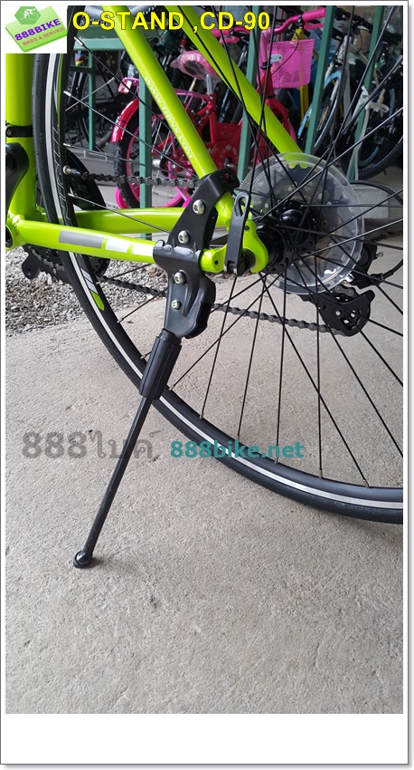 “O-STAND” ขาตั้งข้าง 26” จับสองจุด, CD-90, สีดำ, สีเงิน