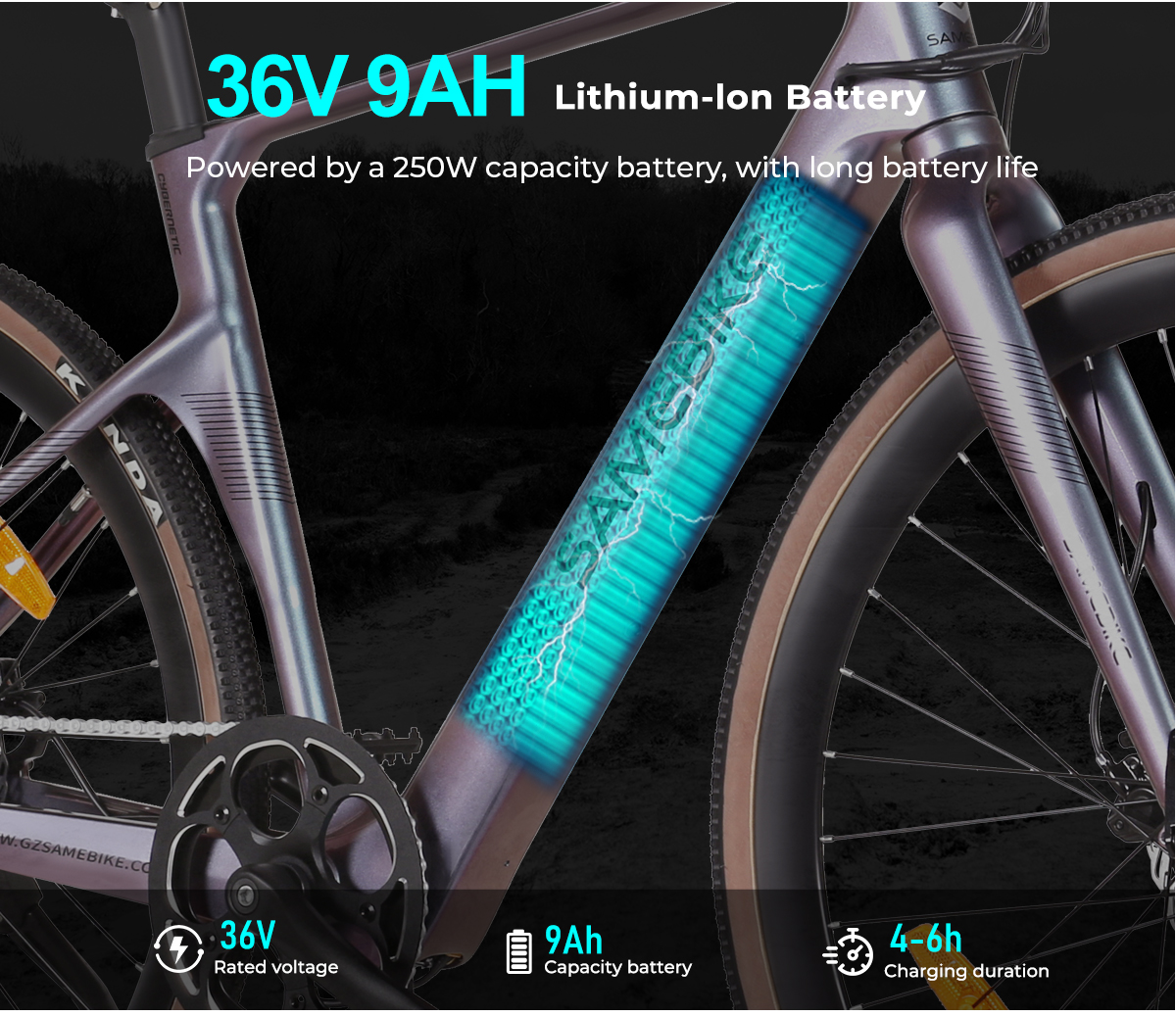 จักรยานไฟฟ้า SAMEBIKE CYBERNETIC 250W | เฟรมแมกนีเซียม | เบรกไฮดรอลิก | ราคาเริ่ม 21,900 บาท