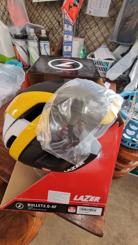 LAZER หมวก BULLET 2.0, สีทีม JUMBO VISMA, S, M, L ปี 2020