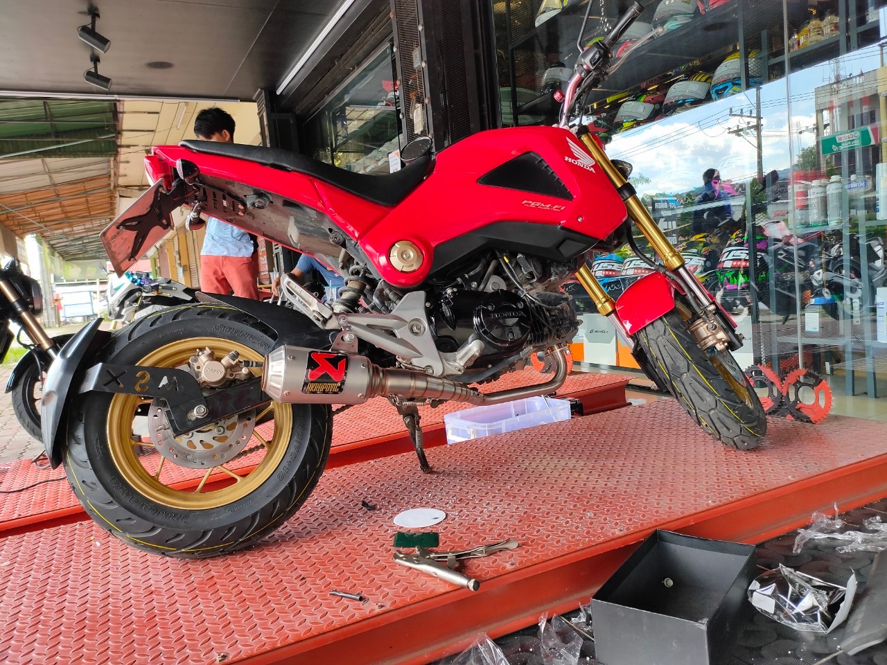 คอท่อ HONDA MSX125,MSXSF125 สแตนเลส