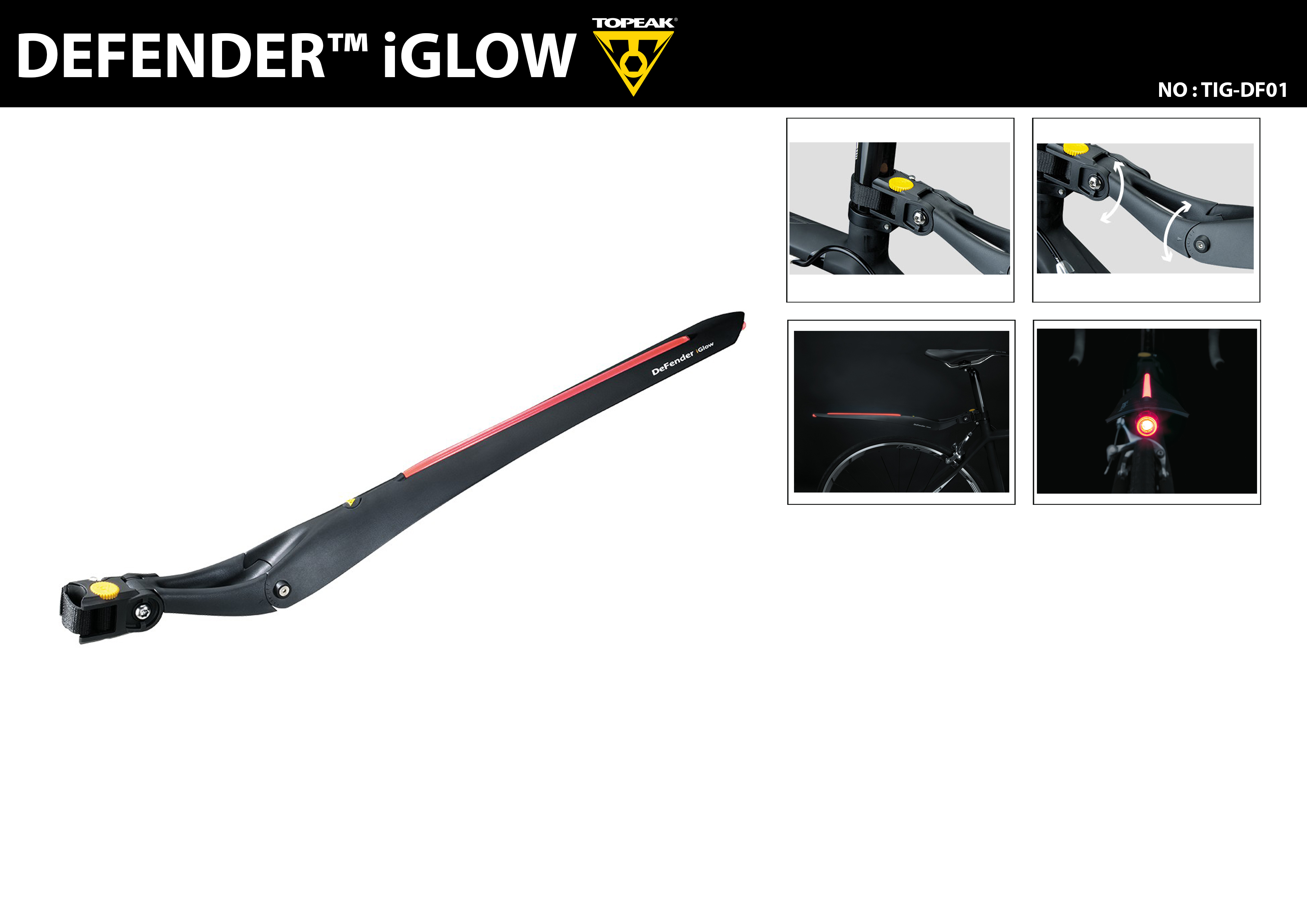 บังโคลน TOPEAK DEFENDER™ iGLOW