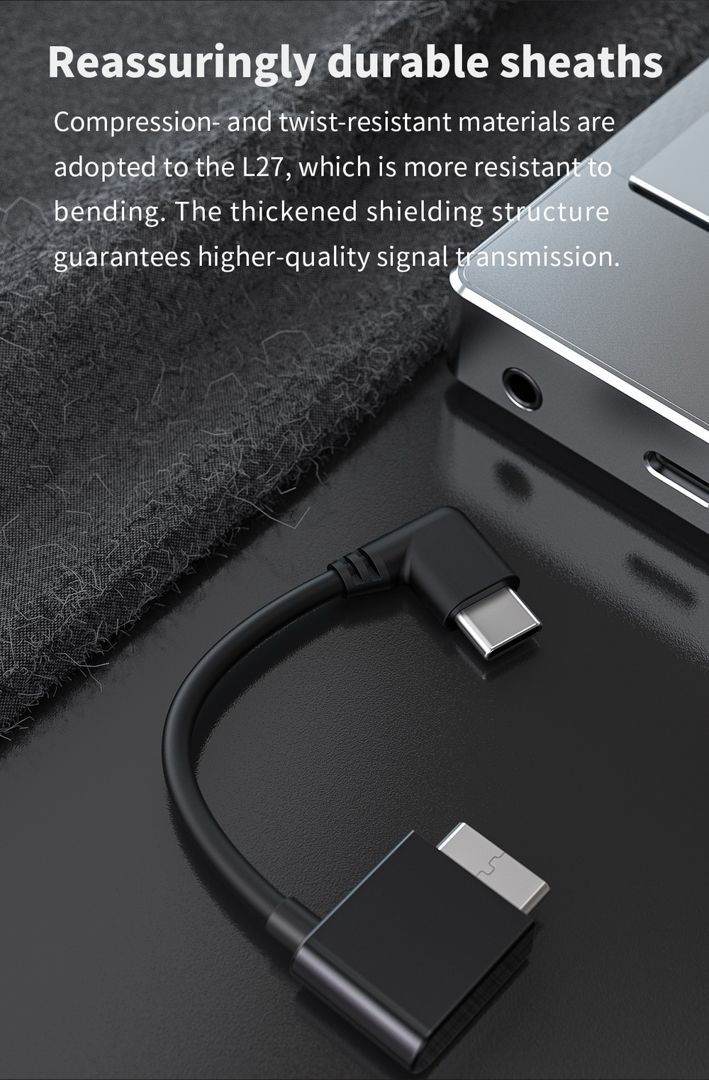 ขาย FiiO L27-TC สายแปลง WMPort เป็น Type-C สำหรับ Sony MP3 Player