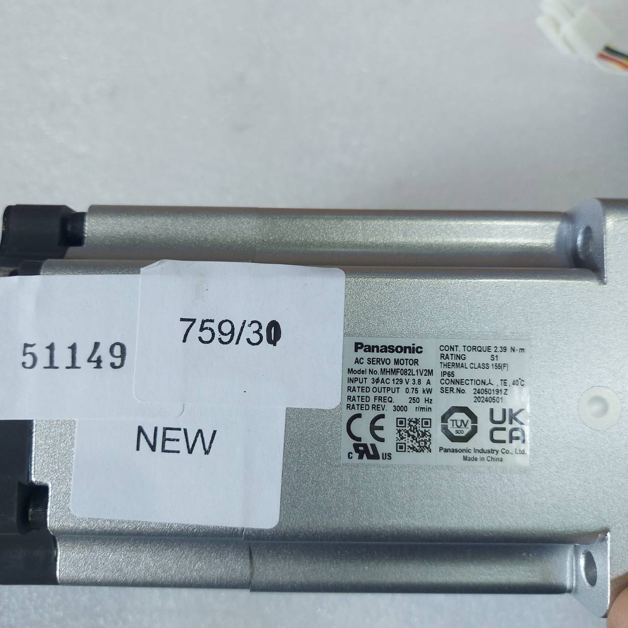 MHMF082L1V2M SERVO MOTOR " PANASONIC "