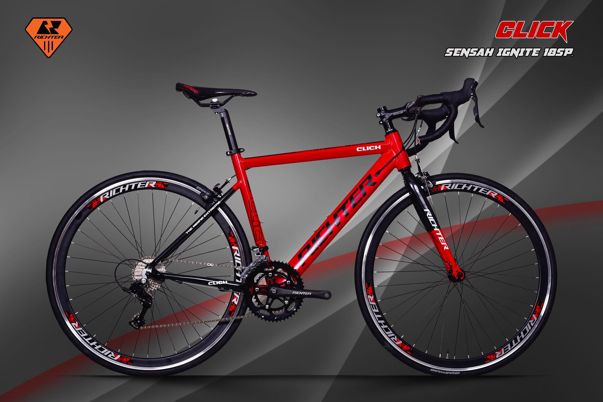 เสือหมอบ RICHTER รุ่น CLICK เฟรมอลู 18 สปีด ล้อ 700c 2023