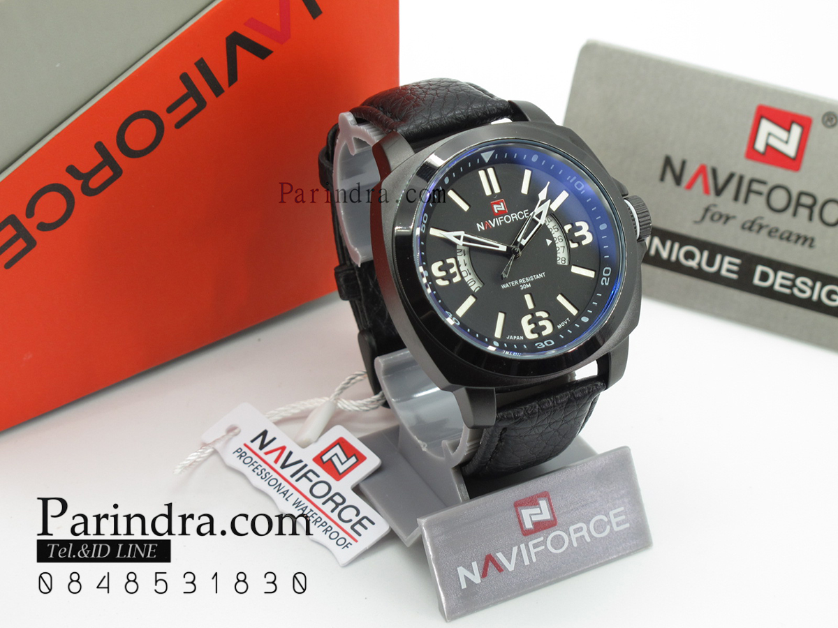 นาฬิกา Naviforce รุ่น NF9062M สายหนังสีดำ แท้ 100%