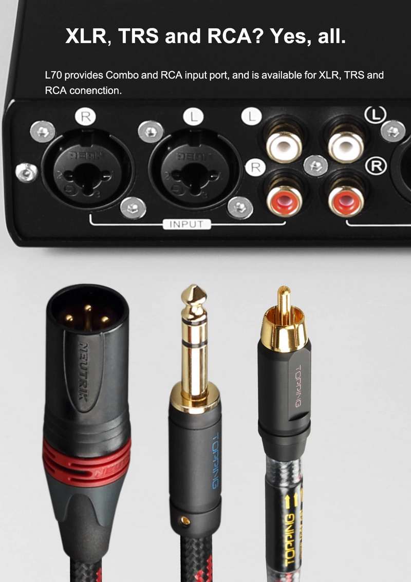 ขาย Topping L70 Full Balanced NFCA Headphone Amplifier ประกันศูนย์ไทย