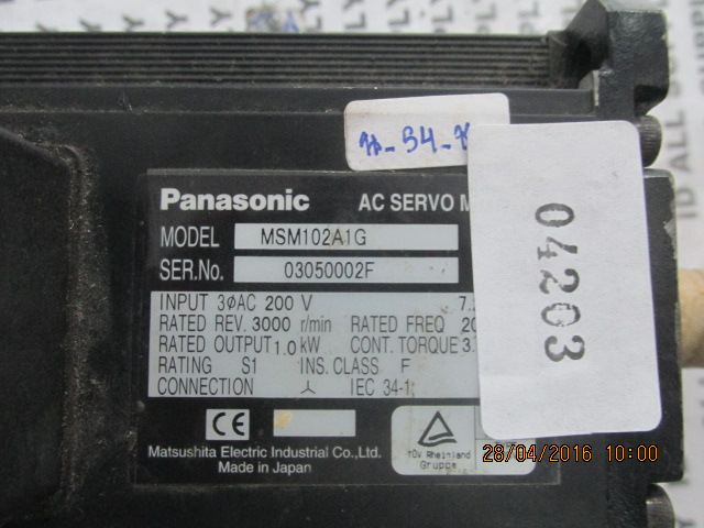 SERVO MOTOR “ PANASONIC ” รุ่น MSM102A1G